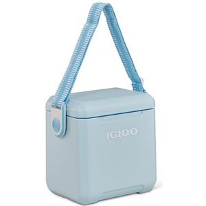 Igloo Tag Along Too Passieve koelbox, 10 liter, voor winkelen, kamperen, vrije tijd en werk, lichtblauw