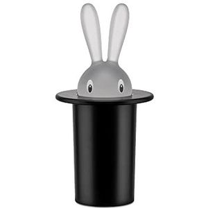 Alessi Magic Bunny ASG16 B Design tandenstokerbox van thermoplastisch hars, zwart