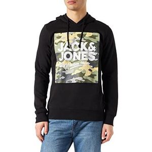 JACK & JONES Jjkn Shape Hoodie voor heren, zwart.