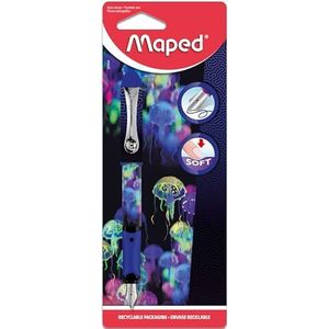 Maped – Deepsea Paradise vulpen – stalen veer – iridium punt – navulbare vulpen – inktpen – lichaam versierd met kwallen.