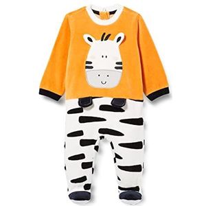 Chicco Rompertje met rugopening (388) kinderen & pasgeboren pyjama wit oranje 0 maanden unisex wit oranje, Wit/Oranje