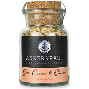 Ankerkraut Sour-Cream & Onion Kruidenmix voor sleuven, brood, vlees of chips, 90 g