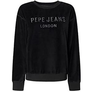 Pepe Jeans Cora dames sweatshirt 999 zwart maat 38, zwart (999), zwart (999)