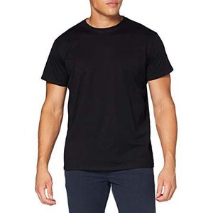 Build Your Brand Basic T-shirt voor heren met ronde hals in 3 kleuren maten XS tot 5XL, zwart, S, zwart.