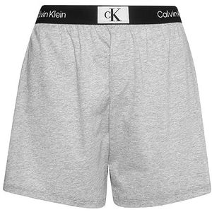 Calvin Klein Slaapshort, pyjamabroek voor dames, grijs.