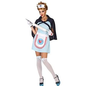 Atosa-54097 Atosa-54097-Costume-Déguisement Infirmière Adulte, Femme, 54097, Bleu Ciel, XL