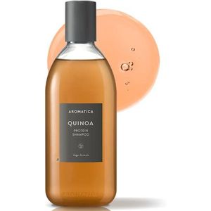 AROMATICA Shampooing Protéiné au Quinoa 400 ml - Fournit des protéines et des nutriments pour les cheveux extrêmement abîmés - Sans sulfates, ni silicones