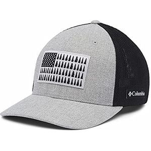 Columbia Mesh Tree Flag Ball Cap Herenpet, Columbia Grijs gemêleerd/zwart