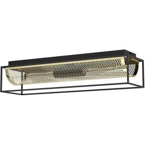 EGLO Nohales Plafondlamp - E27 - 64 cm - Zwart/Goud - Staal