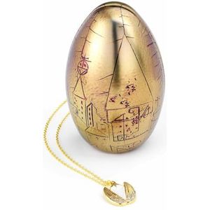 HARRY POTTER Gouden ei geschenkdoos met halsketting, goud, één maat, zink, Zink