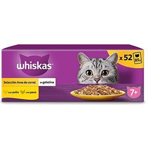 Whiskas Natvoer voor katten, 13 x 4 zakjes x 85 g