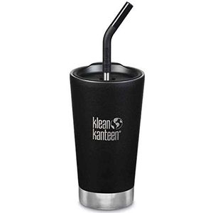 Klean Kanteen Tumbler Vacuum Isolatieschaal, 473 ml, Mat Zwart