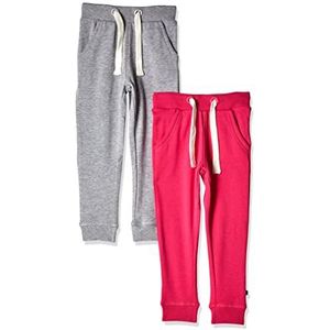 MAGIC KIDS WEAR Lot de 2 pantalons unisexes pour enfant, Lot de 2 pantalons rose foncé/gris (577), 122