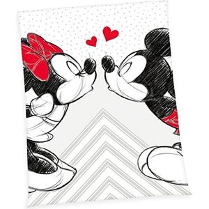 Herding Disney Mickey & Minnie deken van microvezel, meerkleurig, 200 x 150 cm