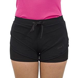 Izas Malawi Hardloopshorts voor dames, zwart/zwart