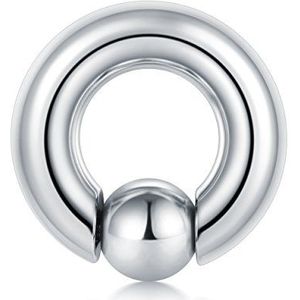 FECTAS PA Ring Prince Albert Piercing Captive Bead Ringen Spring Action CBR Monster schroefringen 00G-0G-2G-4G-6G-8G-10G-12G 12mm/16mm/19mm chirurgisch staal lichaamssieraden voor mannen en vrouwen,
