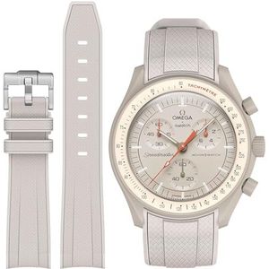Stanchev Reserve-horlogeband voor Omega X Swatch MoonSwatch / Rolex horloge / Seiko horloge 20 mm siliconen Omega X Swatch Moonswatch Speedmaster