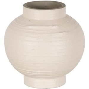 BigBuy Home Vase blanc céramique 20 x 20 x 20 cm