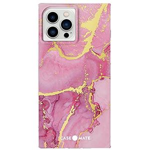 Case-Mate - BLOX rechthoekige iPhone 13 Pro beschermhoes, dun, licht, valbescherming van 3 m, marmer magenta