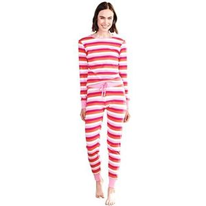 Hatley Organic Cotton Pyjama Set Pijama Dames, katoen candy gestreept