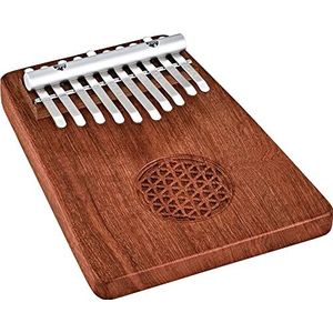 Sonic Energy Kalimba KL1002FOL duimpiano in C-maaltijd - vingerpiano van mammuth Sambesi met stemhamer, stoffen tas, poetsdoek, etui (KL1002FOL)