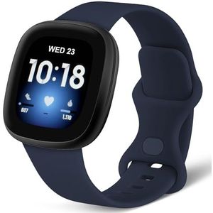 AXFEE Compatibel met Fitbit Versa 3 / Fitbit Versa 4 armband, verstelbare reservearmband van klassieke siliconen, compatibel met Fitbit Versa 3 / Fitbit Versa 4 / Fitbit Sense 2 (zonder horloge)