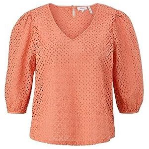 s.Oliver Blouse, 3/4 mouwen, damesblouse met 3/4 mouwen, Oranje