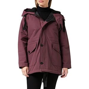 G-STAR RAW Mid parka voor dames en heren, paars (Vineyard Wine A281-D303), XS, paars (Vineyard Wine A281-D303)