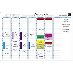 Wekelijkse magnetische planner - Franse teksten