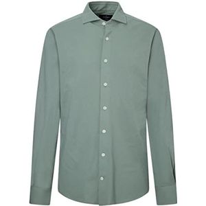 Hackett London Pique Essentiel herenhemd, groen, 3XL, Groen