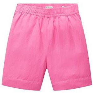 TOM TAILOR 1036640 Basic damesshort van linnen, 1 stuk, 31647 - Nieuw Roze