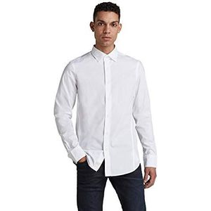 G-STAR RAW Heren Dressed Super Slim Shirt, wit (White C271-110), L