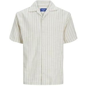 JACK & JONES T-shirt Jorcabana Stripe Ss Sn pour homme, Fields of Rye, L