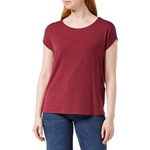 VERO MODA Vmava Plain Ss Top Ga Noos dames T-shirt, Tibetaans rood, XL, Tibetaans rood