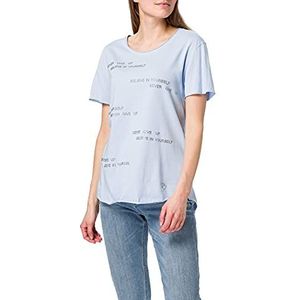 KEY LARGO Believe Round T-shirt voor dames, Lichtblauw (1216)
