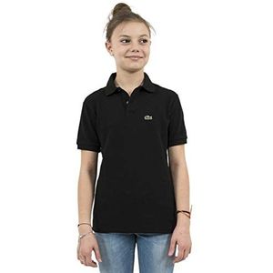 Lacoste Uniseks poloshirt voor kinderen, normale pasvorm, Pj2909, zwart.