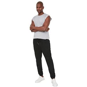 Trendyol Black Male trainingsbroek voor heren, regular fit, rubber, zwart.