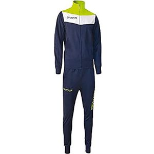 Givova Champ Fluo trainingspak, uniseks, kinderen, Blauw/Fuchsia Neon