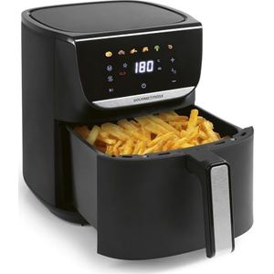 GOURMETmaxx AirGenius Heteluchtfriteuse, 5,5 l, friteuse met 7 programma's, mini-oven, vetarm en lekker, voor 3-5 personen, kleurendisplay, led-touchscreen