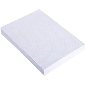Exacompta - 10706E – verpakking met 100 kaarten in folie – Bristol Dots niet geperforeerd – formaat 210 x 297 mm – papier Clairefontaine met PEFC-gecertificeerd papier – kleur wit