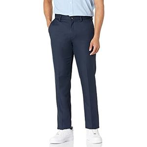 Amazon Essentials Pantalon habillé à devant plat pour hommes, coupe ajustée, bleu marine, 73,7 x 73,7 cm (l x