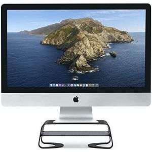 Twelve South Curve Riser Ergonomische monitorstandaard met opbergrek voor iMac en displays, mat zwart