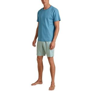 CALIDA Ensemble pyjama Relax Streamline pour homme, Niagara Blue, 58