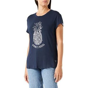 Alife and Kickin Mimmyak C T-shirt dames, marineblauw, S, Marinier