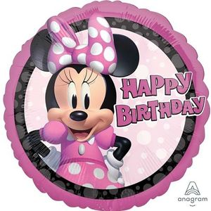Minnie Mouse Happy Birthday opblaasbare ballon