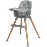 Bebeconfort Avista 2, 4-in-1 kinderstoel, schaalbare kinderstoel, stoelverhoger, eetstoel, kinderstoel, 6 maanden - 14 jaar (9-60 kg), gevoerde kussens, verstelbare plank, Tinted Grey
