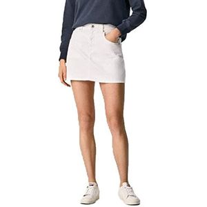 Pepe Jeans Rachel Skirt damesrok, Wit (Denim-tb1)