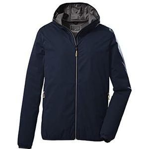 killtec Functionele outdoorjas voor heren, 2-laags, met capuchon, marineblauw, XL, Navy Blauw