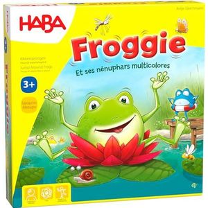 HABA - Froggie – racespel en dobbelspel – gezelschapsspel voor kinderen – thema kikker – 3 jaar en ouder – 305273