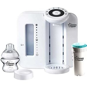 Tommee Tippee Perfect Prep voorbereider voor flessen, waterdispenser met exacte temperatuur, antibacterieel filter, wit